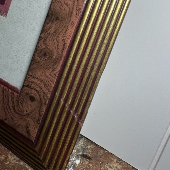 RARE Vintage framed Victorian carousel in the park print - Picture 8 of 15